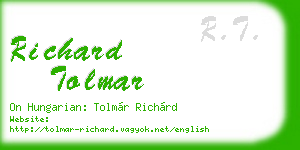 richard tolmar business card